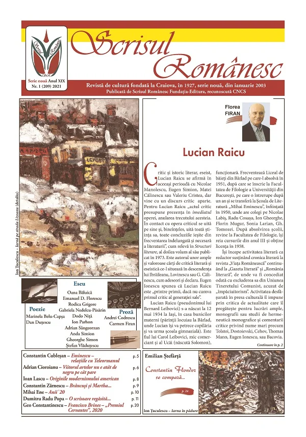 Revista Scrisul romanesc Nr.1 din 2021