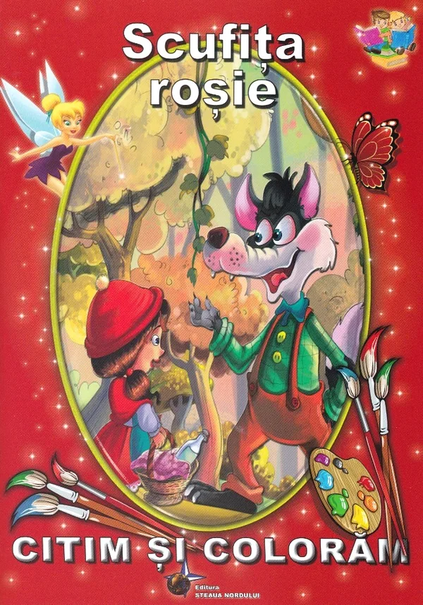 Scufita rosie - Citim si coloram
