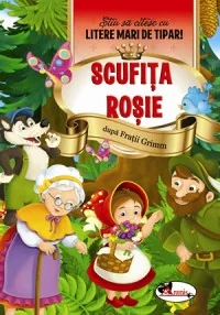 Scufita Rosie - Stiu sa citesc cu litere mari de tipar