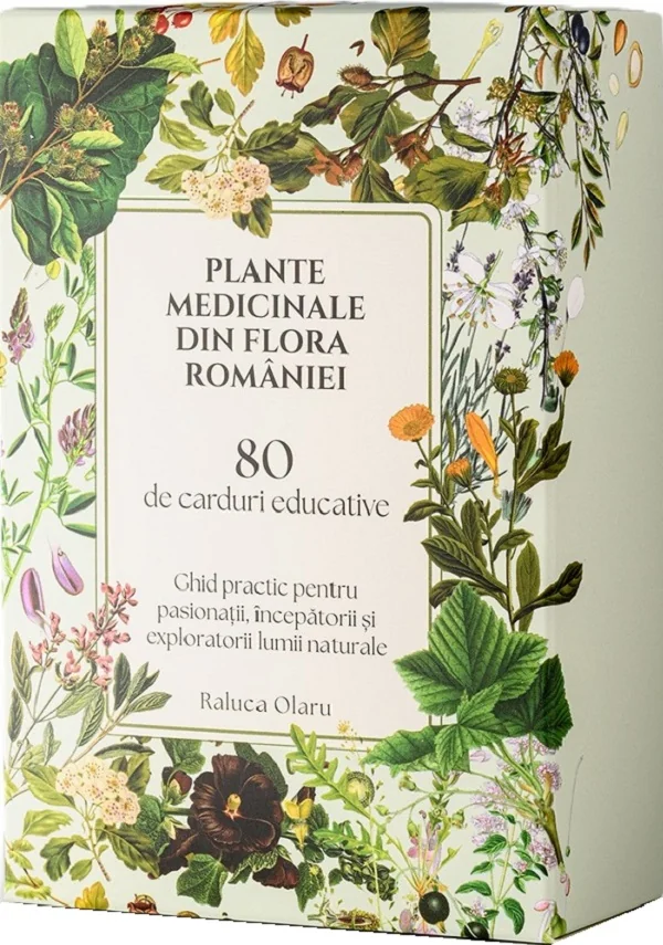 Set 80 carduri + Ghid practic. Plante medicinale din flora Romaniei