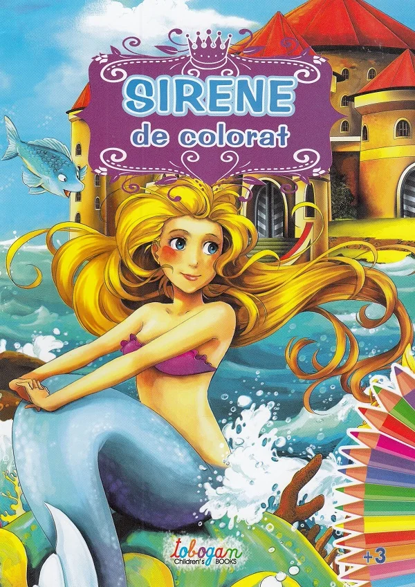 Sirene de colorat 3 ani