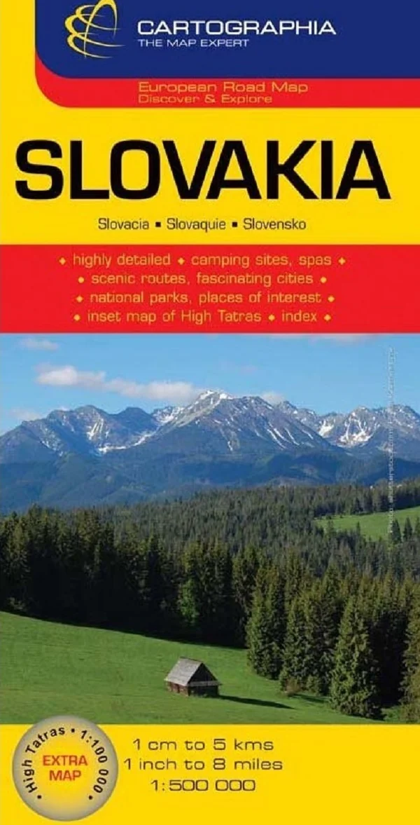 Slovacia: Harta rutiera