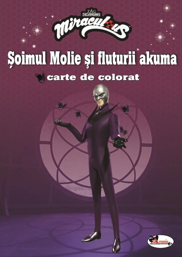 Soimul Molie si fluturii Akuma. Carte de colorat