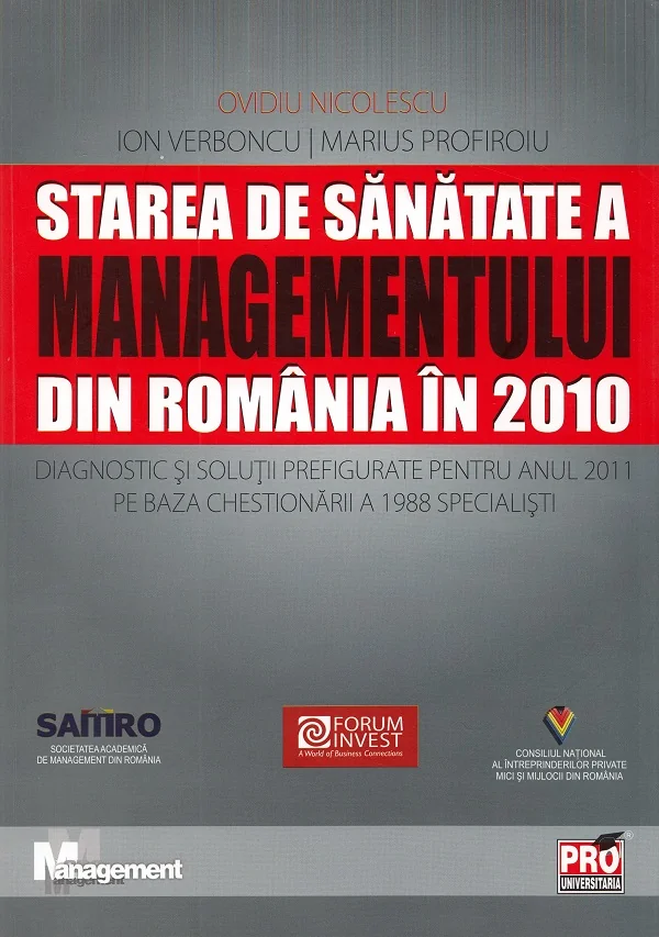 Starea de sanatate a managementului din Romania in 2010