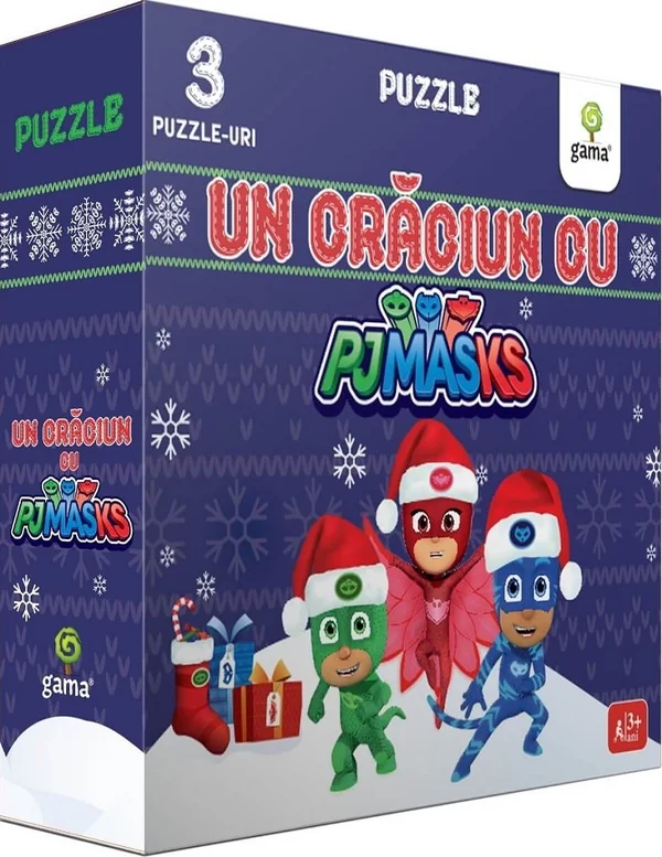 Un Craciun cu Pj Masks 3 puzzle-uri
