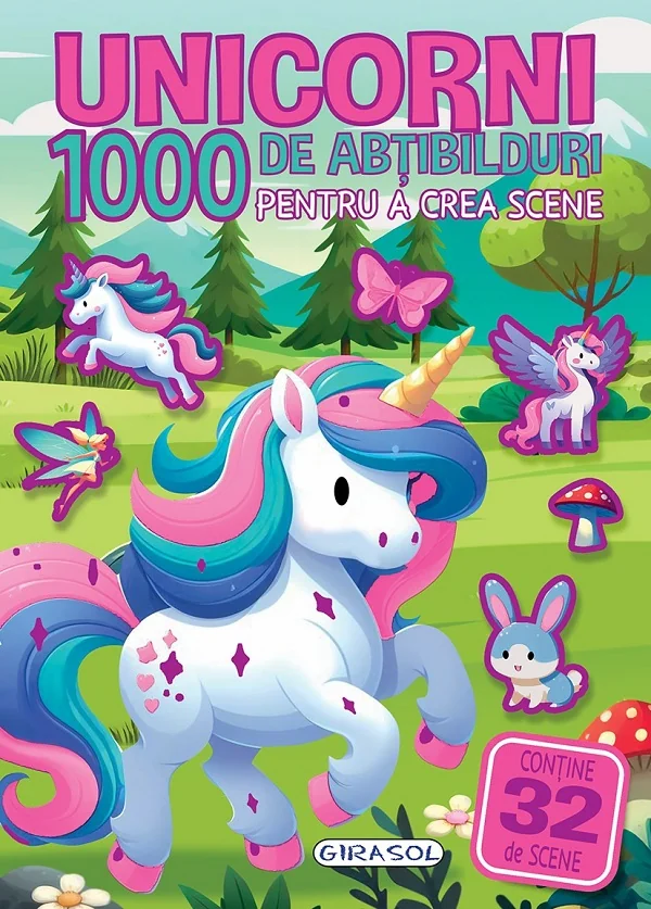 Unicorni. 1000 de abtibilduri pentru a crea scene