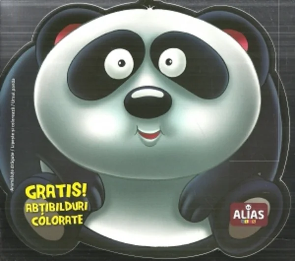 Ursul panda. Abtibilduri colorate + jucarie