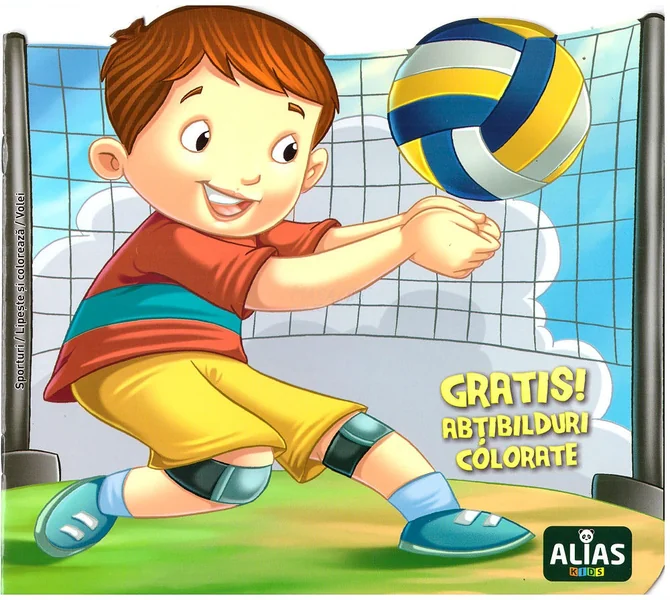 Volei. Abtibilduri colorate + Jucarie